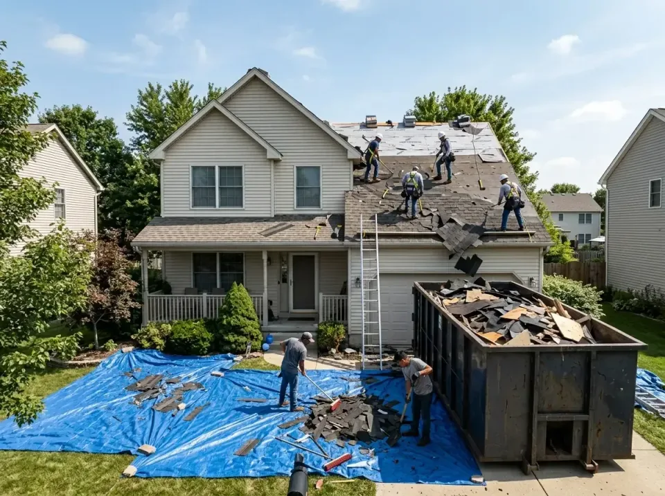 roof-replacement-debris-remova-004 — frequently asked questions, Cheapest Dumpster Rentals in Zionsville, IN